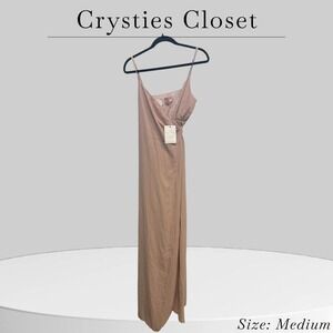 NWT Show‎ Me Your MUMU long wrap chiffon lined dress prom wedding Junior women